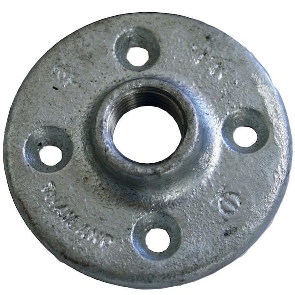 Jones Stephens 2in. Galvanized Iron Floor Flange G3550390 - main
